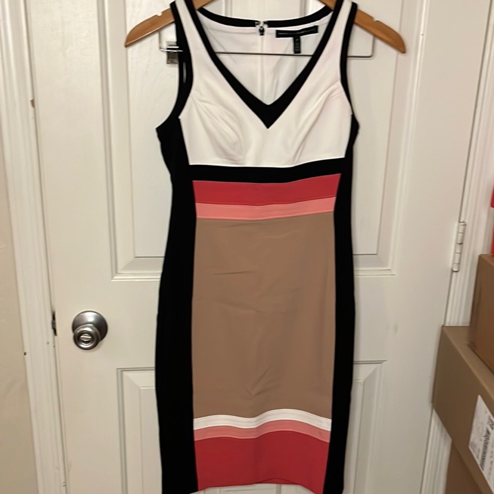 White House Black Market Midi Dress Sleeveless V-Neck *New with tags*